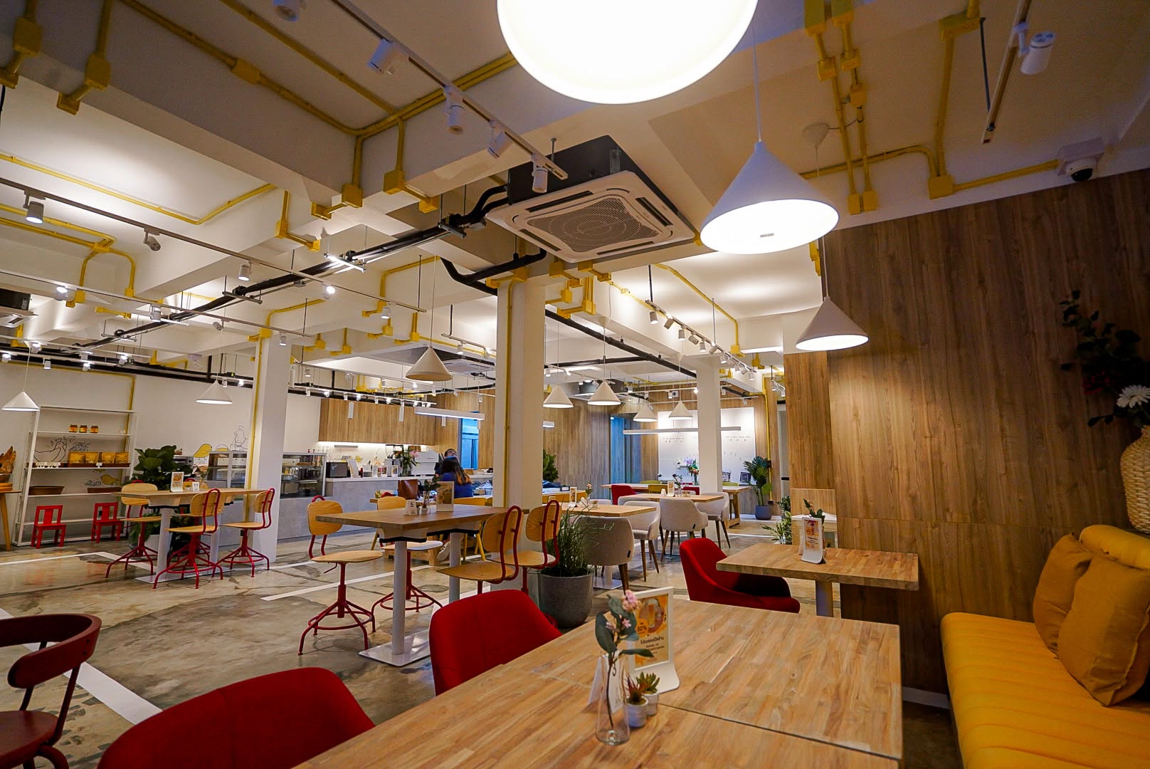 Inside Merak Café & Restaurant — dining area